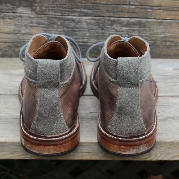 Cole Haan Brown Oiled Leather and Gray Suede Chukka, Men's 10.5 M, EUC - Picture 6 of 13